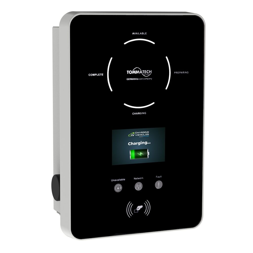 Chargeur sans fil pour véhicule électrique TommaTech Trio 22 kW triphasé/400 V CA